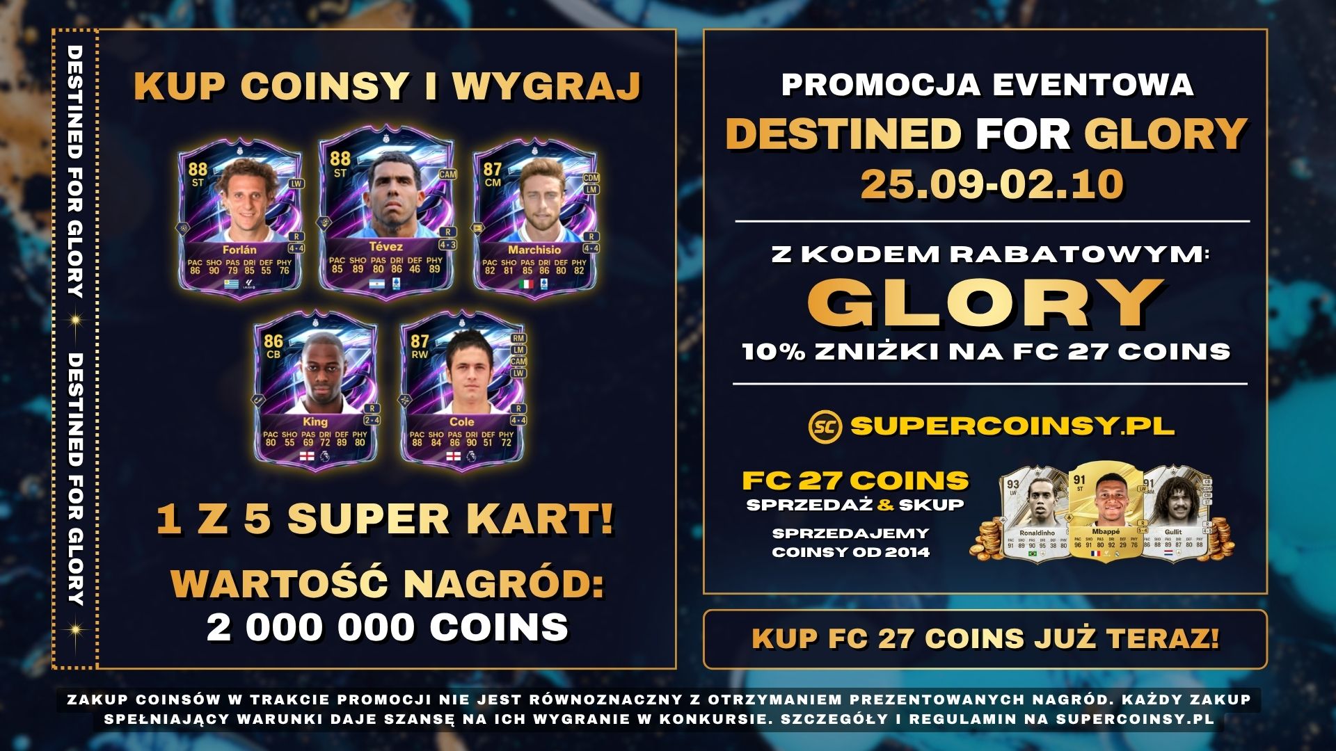 DESTINED FOR GLORY Promocja